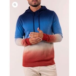 neiman marcus TSE CASHMERE DIP DYE HOODIE PULLOVER XXL NWT Retail $550